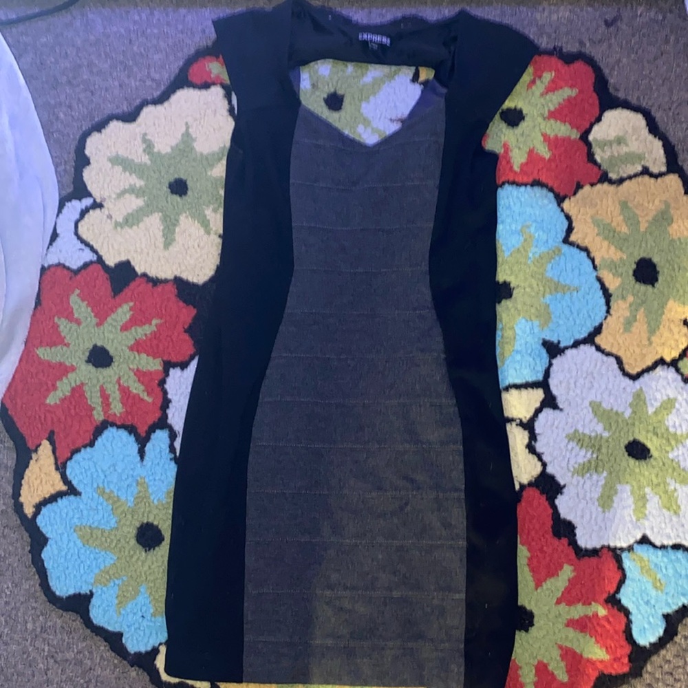 Women's Tight Fitting Black Dress
